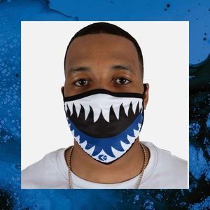 ETHIKA Men’s Face Mask Blue New